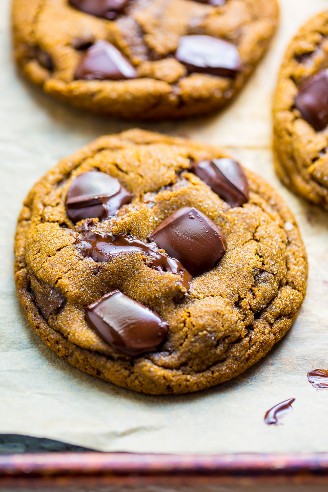 Extra thick and chewy Chocolate Gingerbread Cookies are perfect for holiday celebrations!