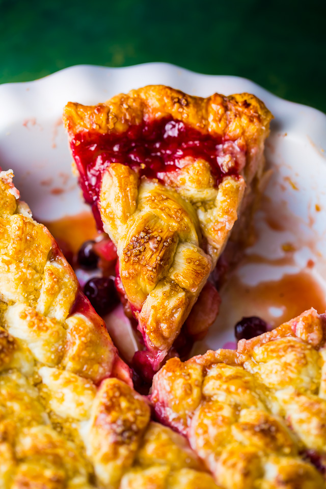 Cranberry Pear Pie - Baker by Nature