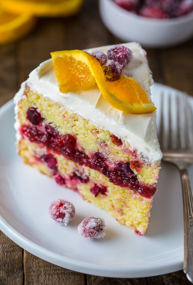 Moist and flavorful Cranberry Orange Cake!