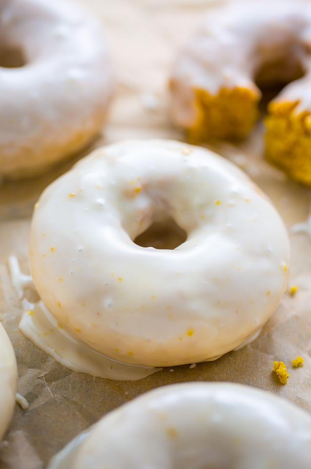 Baked Pumpkin Donuts with Brown Butter Glaze • The Crumby Kitchen