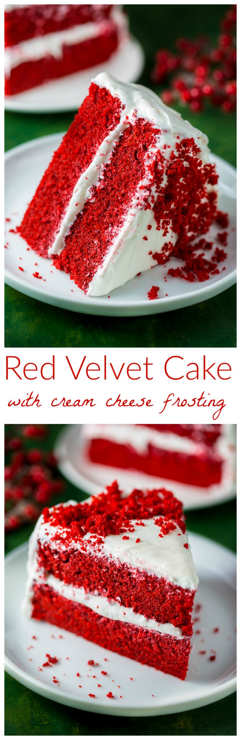 Red Velvet Cake With Cream Cheese Frosting Baker By Nature