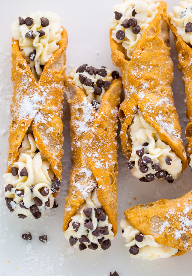 Homemade 5-Ingredient Cannolis are impressive and SO easy!