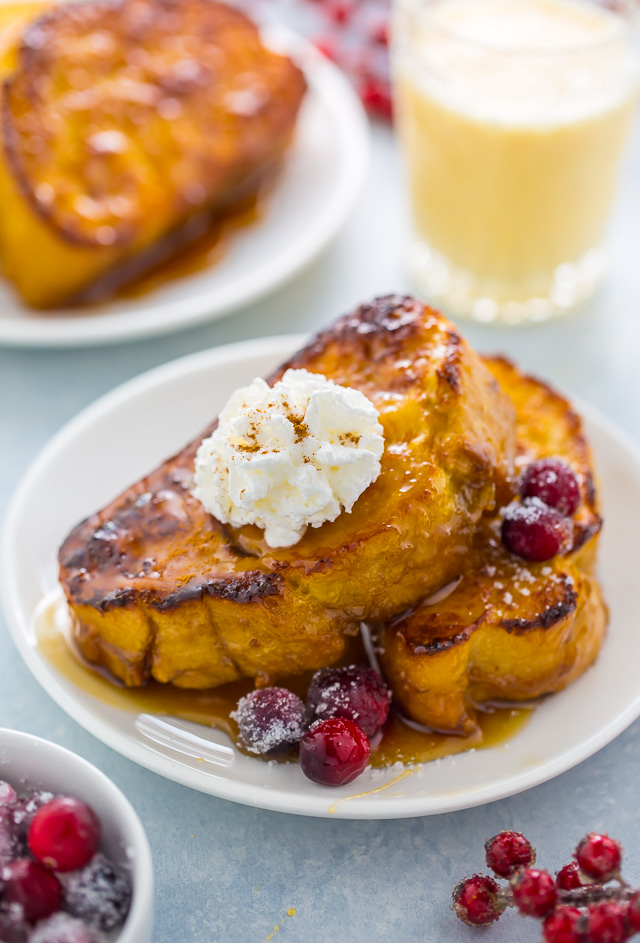 Overnight Eggnog French Toast