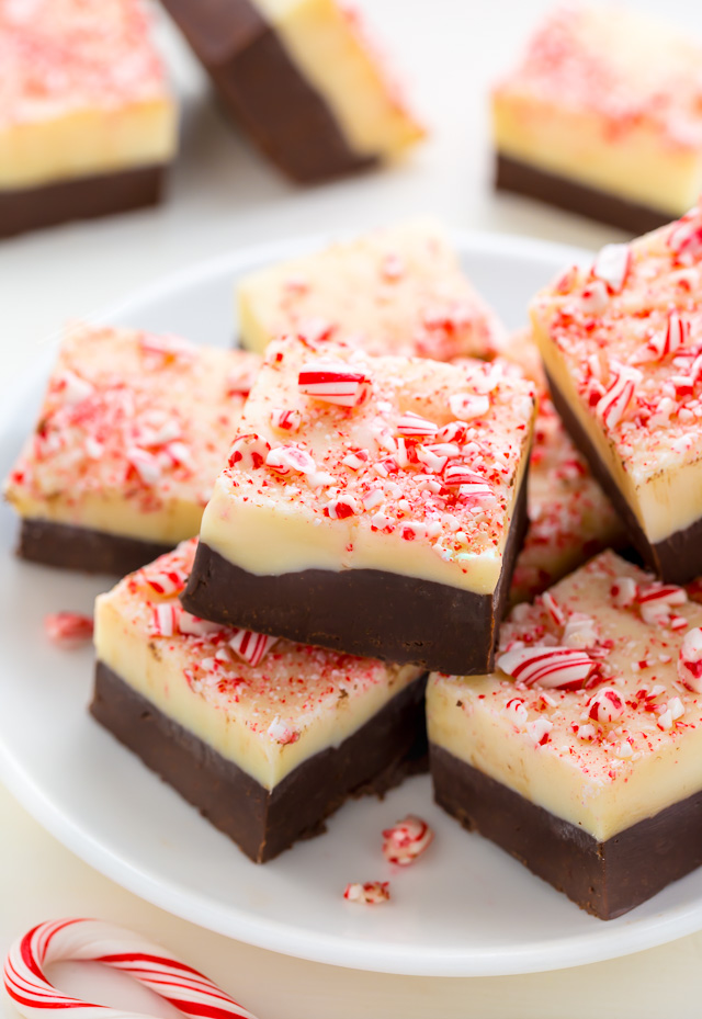 Smooth and creamy Peppermint Bark Fudge!