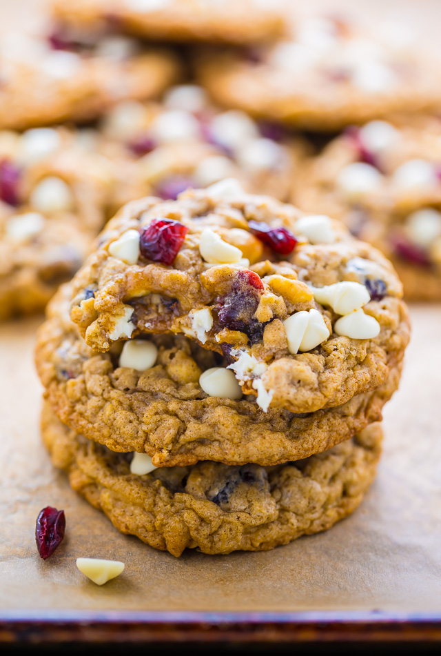 chocolate oatmeal cranberry cookies