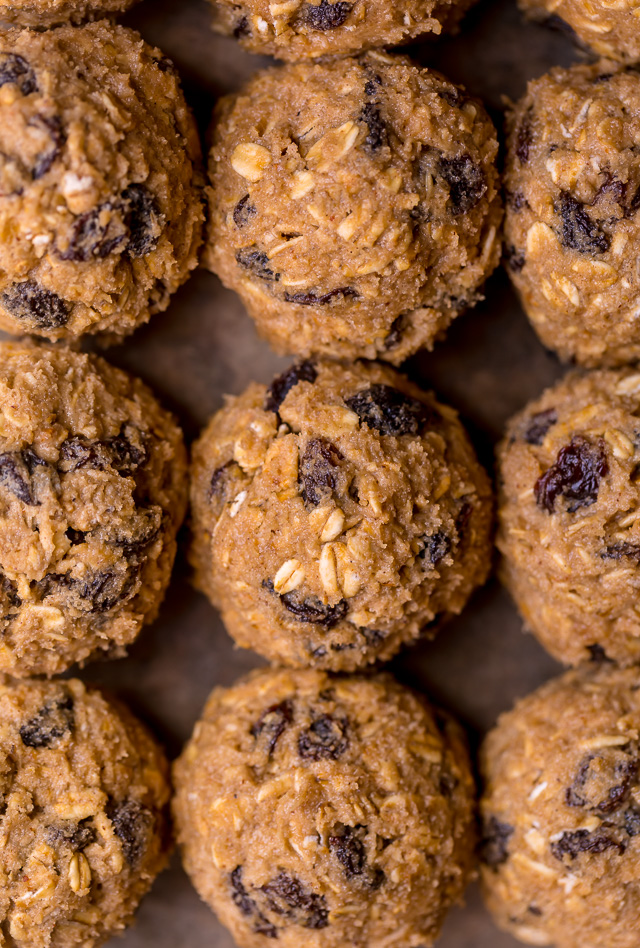 These Soft and Chewy Brown Butter Oatmeal Raisin Cookies are loaded with oats, raisins, and plenty of warm spices! Browning the butter adds TONS of flavor and once you try it, you'll never go back to another method! A great recipe to make anytime of year, but especially popular in our house during the holiday season!