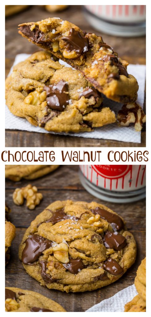 Chocolate Chunk Cookies Gooey Brown Butter Walnut Chocolate Chunk Cookies with Sea 