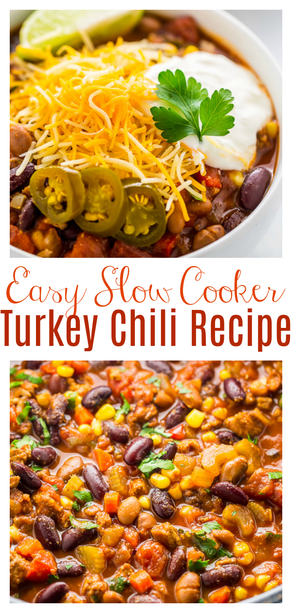 Easy Slow-Cooker Turkey Chili Recipe - How To Make Crockpot Turkey