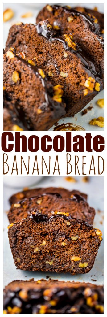 Healthy Chocolate Banana Bread is perfect for breakfast!