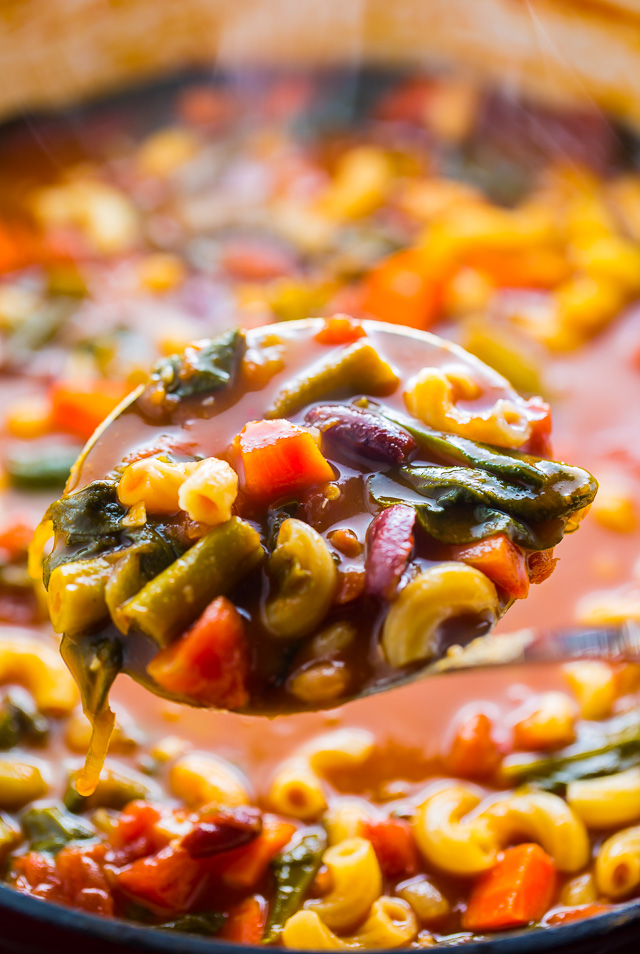 Loaded with flavor, this Italian Minestrone Soup is healthy, comforting, and delicious!