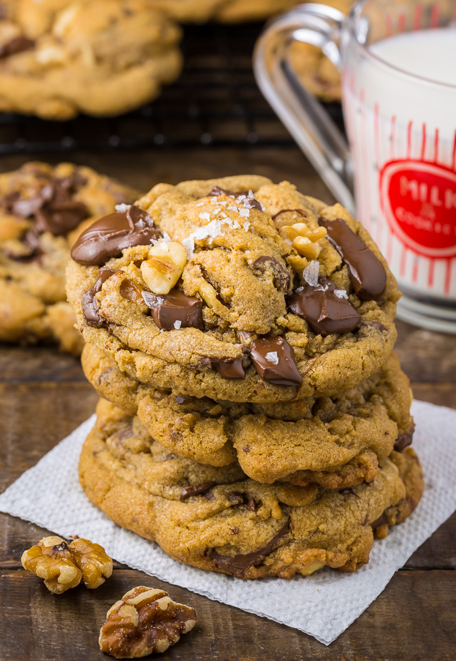 toasted walnut chocolate chip cookies