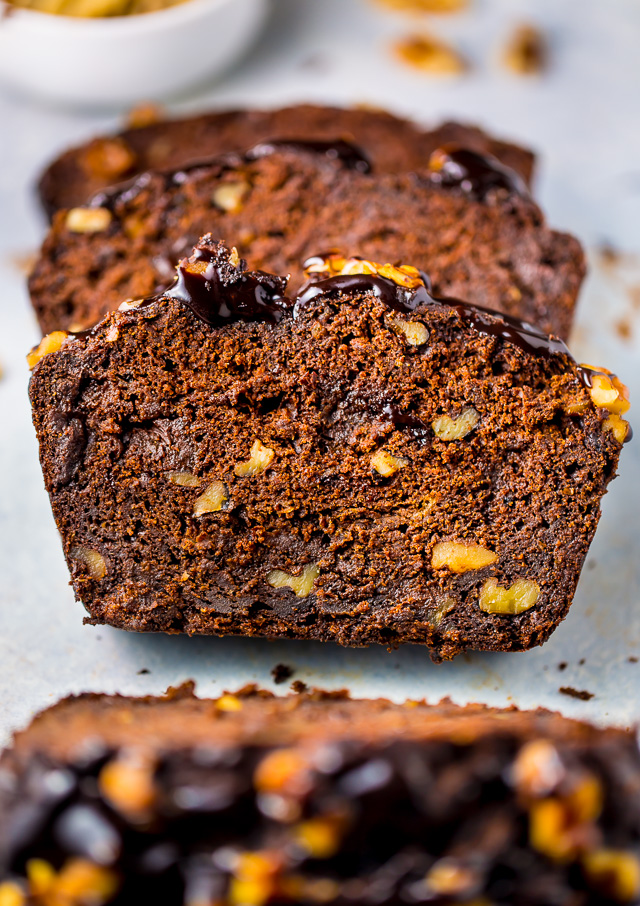 Healthy Chocolate Banana Bread is perfect for breakfast!