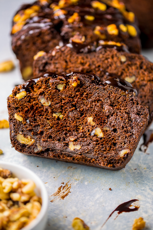 Healthy Chocolate Banana Bread is perfect for breakfast!
