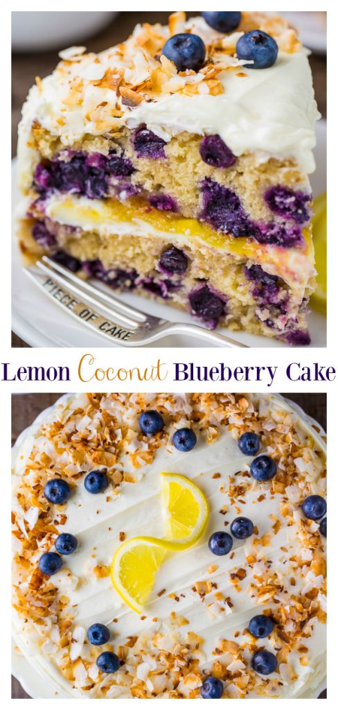 This luscious Lemon Coconut Blueberry Cake is bursting with flavor and beauty! It's the perfect layer cake for Spring holidays like Easter and Mother's Day!