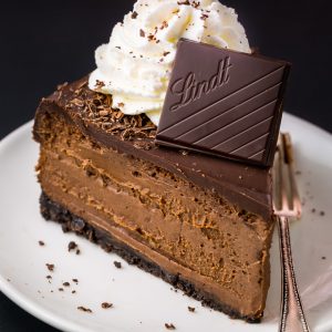 Rich and creamy Chocolate Mascarpone Cheesecake!