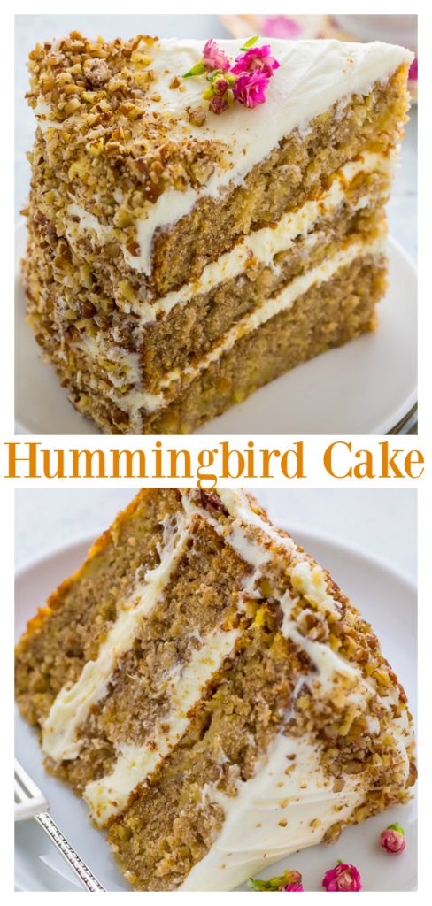 Moist and extremely flavorful, this Hummingbird Cake is pure perfection! Perfect for Easter or Mother's Day!