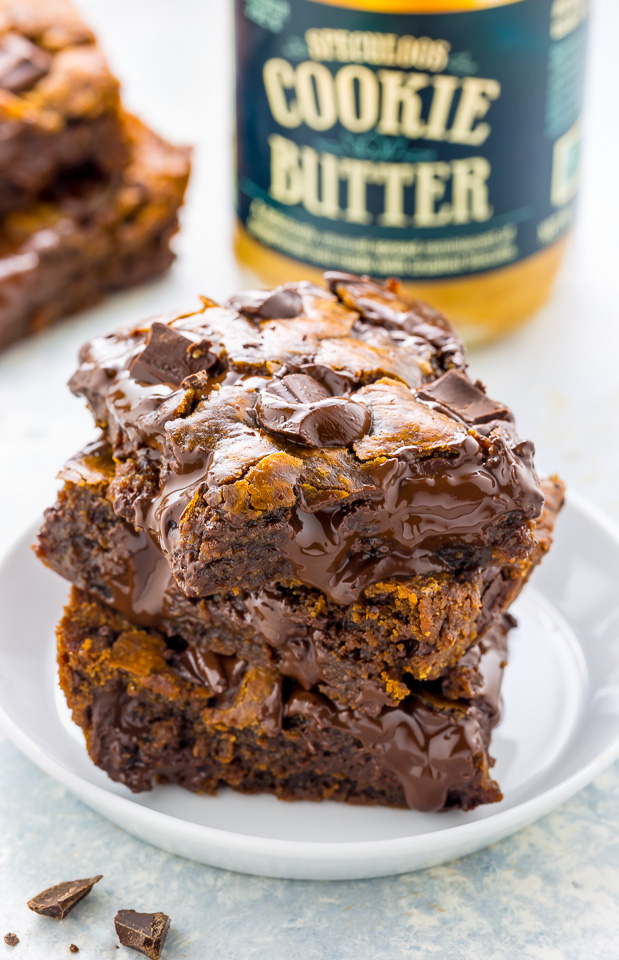 Extra GOOEY Chocolate Chunk Cookie Butter Bars!