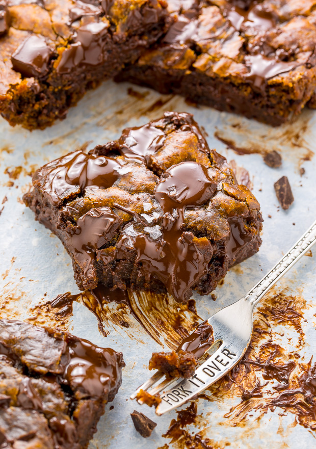 Extra GOOEY Chocolate Chunk Cookie Butter Bars!