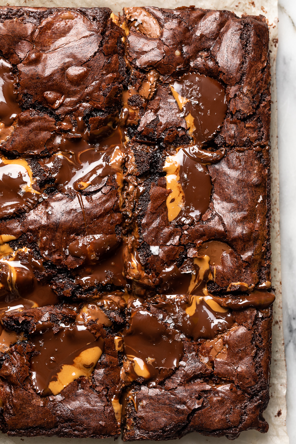 Reese's Peanut Butter Cup Brownies - The Baking ChocolaTess