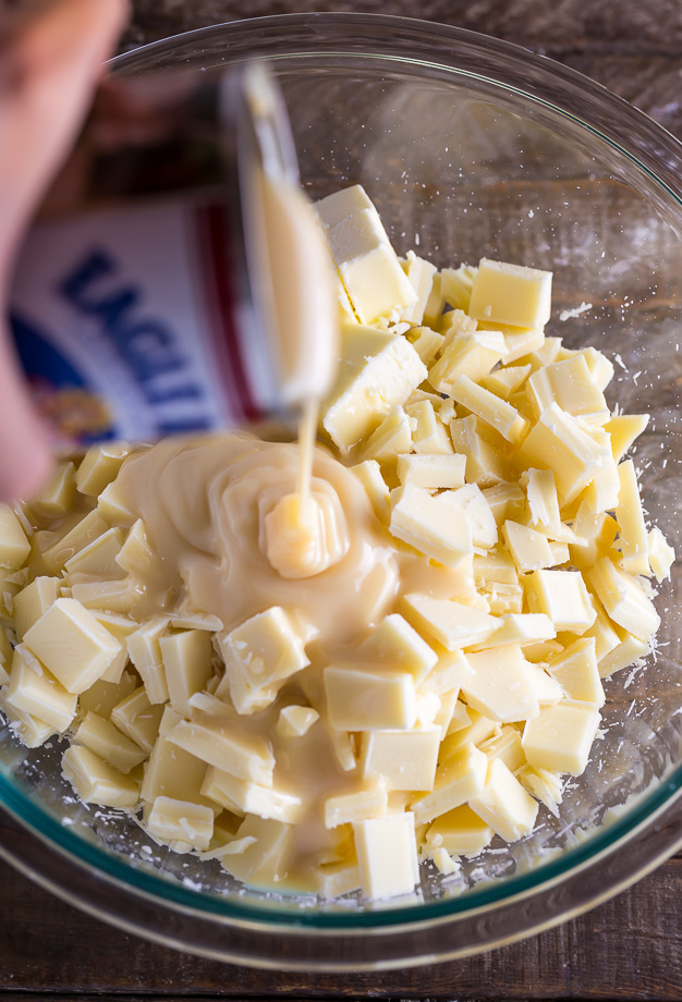 Homemade Blueberry Pie Fudge is rich, creamy, and so easy! Made with just 7 ingredients. 