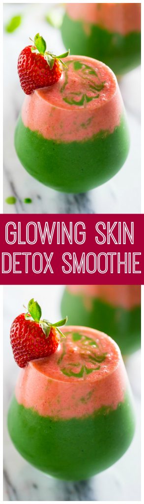 This refreshingly delicious Glowing Skin Smoothie will leave you feeling beautiful inside and out!