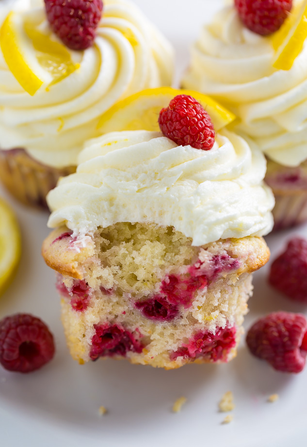 Papa's Cupcakes - Had a request for a new flavor Lemon Raspberry Cupcake.  Lemon cake with Raspberry compote (seedless) filling topped with lemon  buttercream. A nice springy flavor for this cold day!