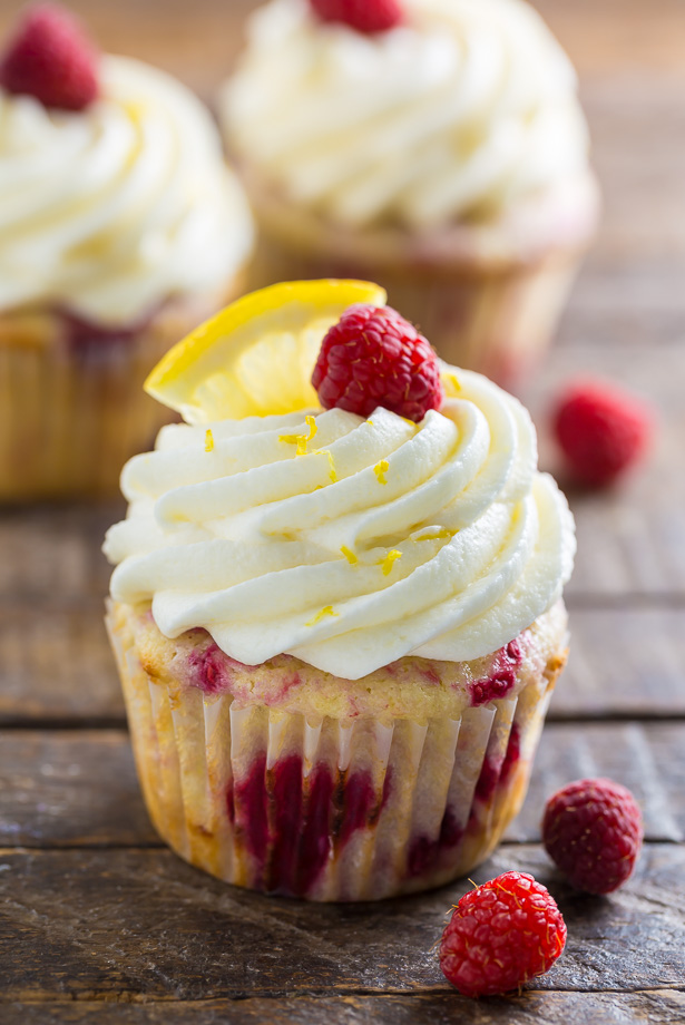 Lemon Raspberry Cupcakes are moist, fluffy, and flavorful!!!