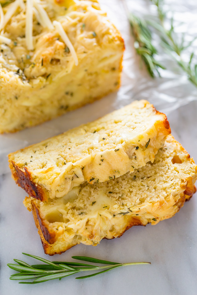 One-Bowl Herbed Ricotta Cheesy Bread - Baker by Nature