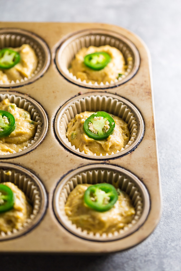 Honey Jalapeno Cornbread Muffins are sweet, just a little but spicy, and SO flavorful!