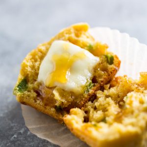 Honey Jalapeno Cornbread Muffins are sweet, just a little but spicy, and SO flavorful!