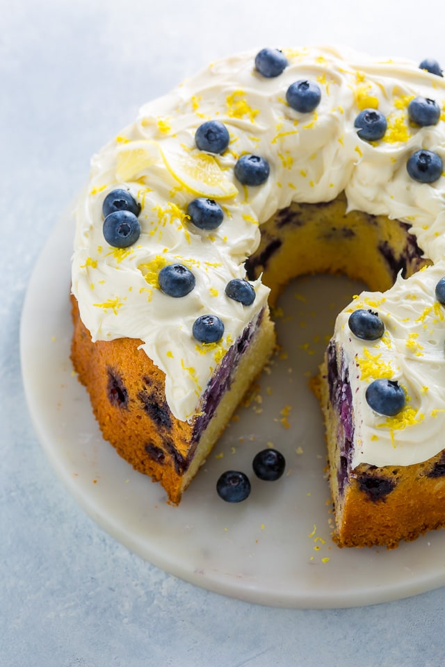 Lemon Blueberry Bundt Cake - Baker by Nature