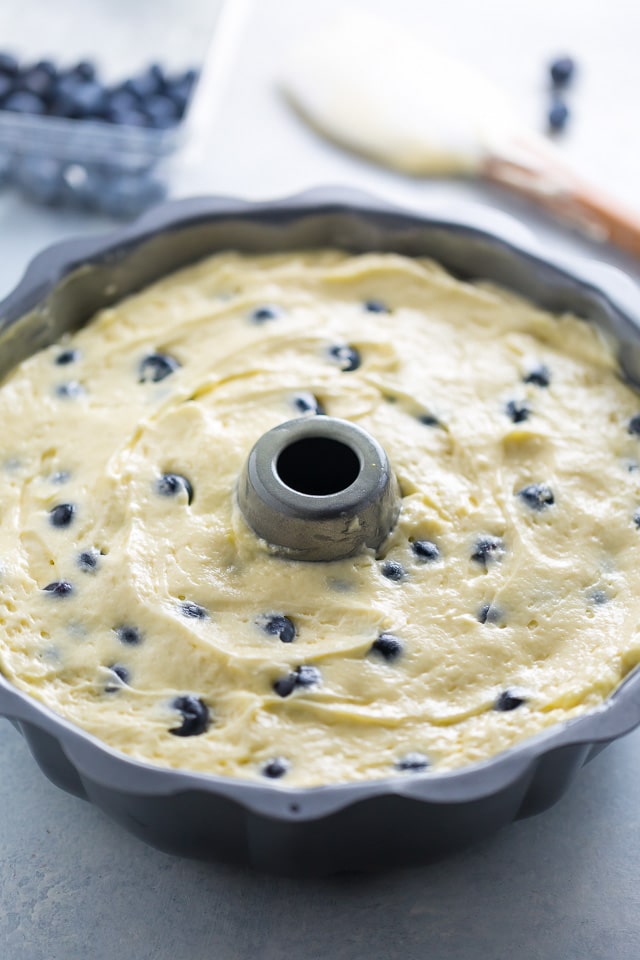 Lemon Blueberry Bundt Cake - Baker by Nature