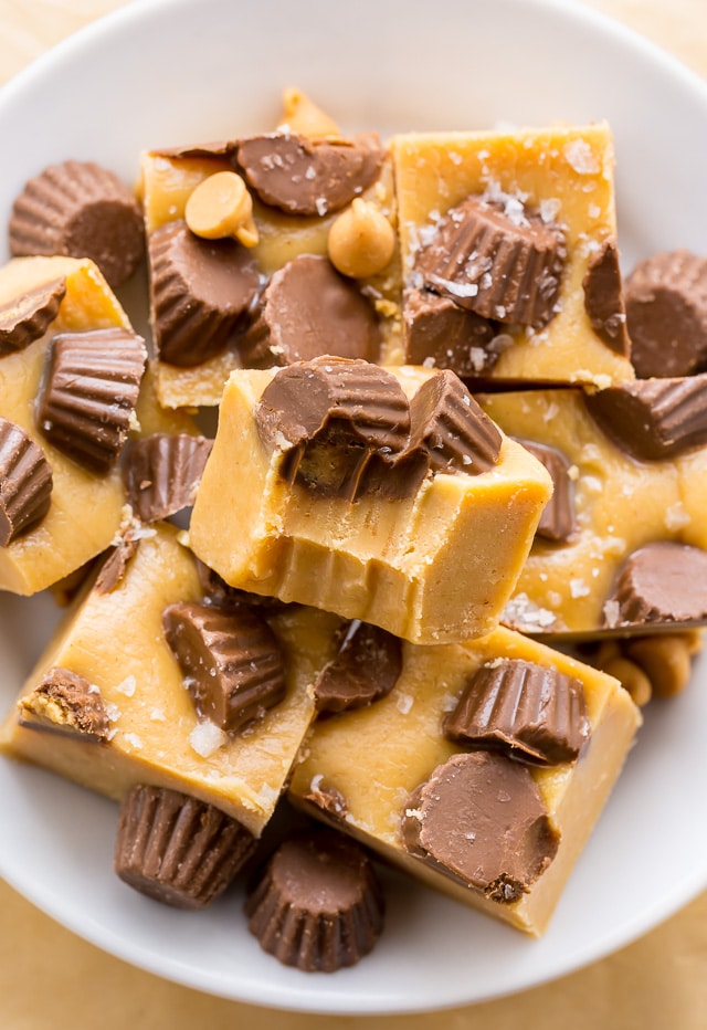 Easy Peanut Butter Fudge - Baker by Nature