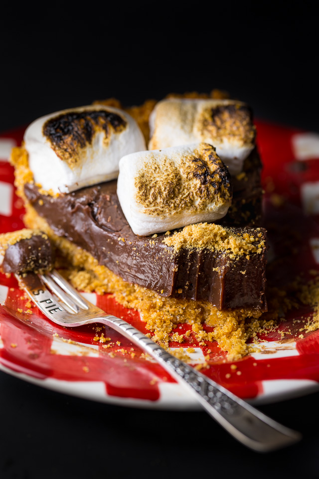 If you like S'mores, you'll love this decadent S'mores Pie!