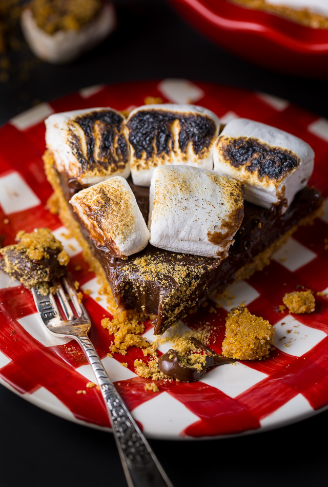 If you like S'mores, you'll love this decadent S'mores Pie!