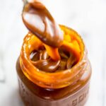 An easy 6-Ingredient recipe for Salted Caramel Sauce! No candy thermometer needed!
