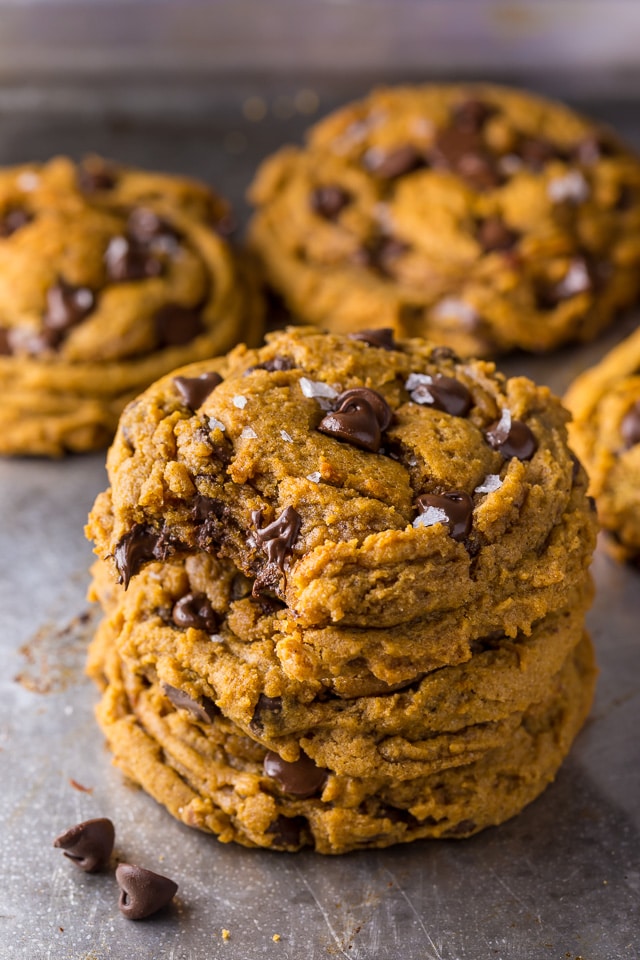 Say hello to the BEST Vegan Pumpkin Chocolate Chip Cookies ever!