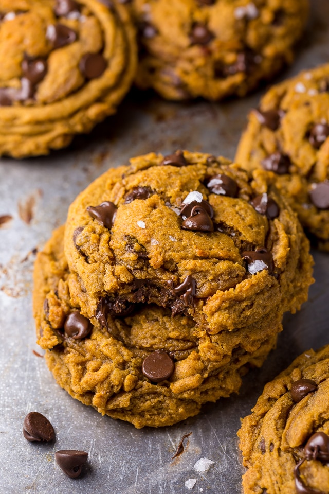 Say hello to the BEST Vegan Pumpkin Chocolate Chip Cookies ever!