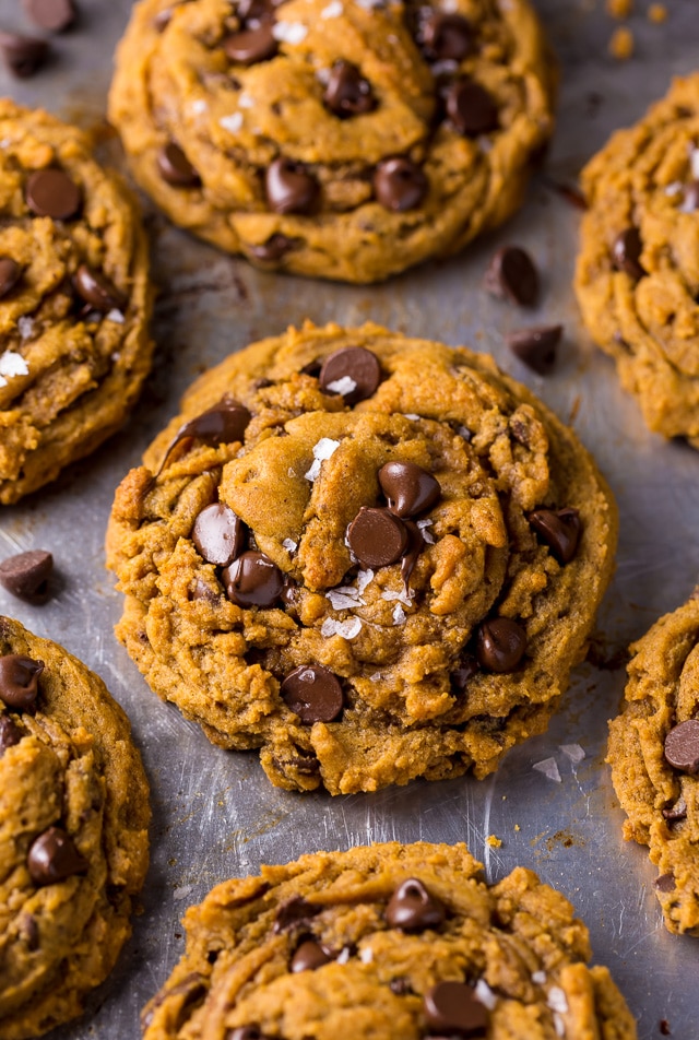 Say hello to the BEST Vegan Pumpkin Chocolate Chip Cookies ever!