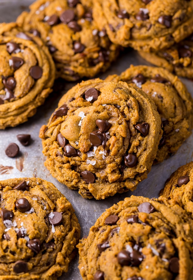 Say hello to the BEST Vegan Pumpkin Chocolate Chip Cookies ever!