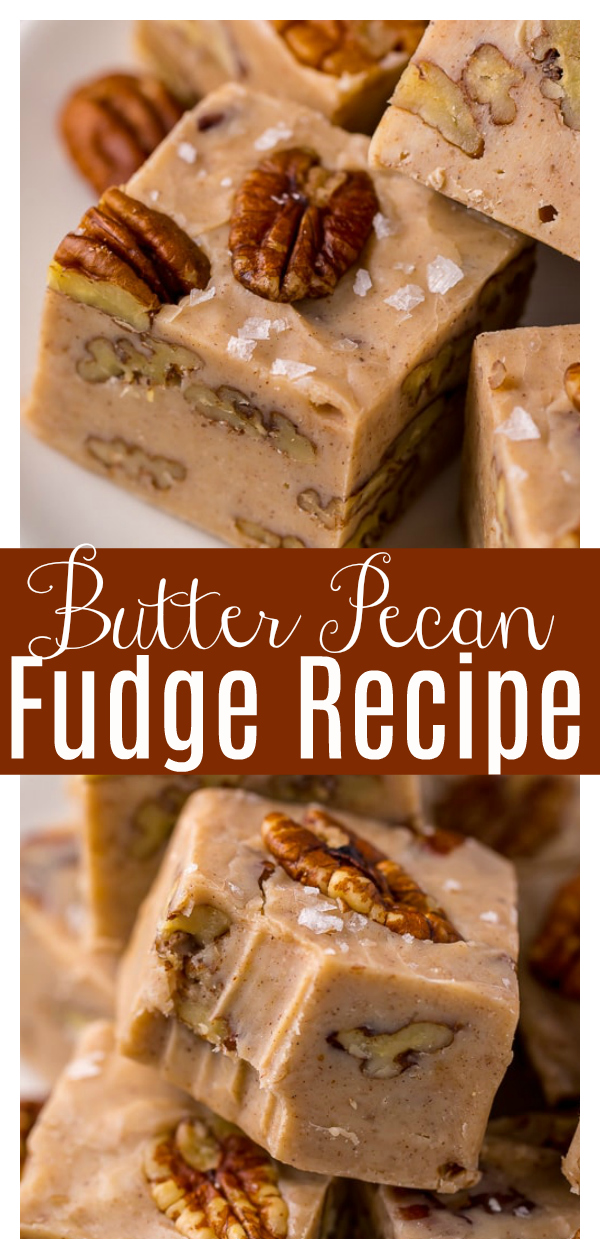 6-Ingredient Butter Pecan Fudge - Baker by Nature