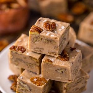 Butter Pecan Fudge made with just 6 simple ingredients! So darn good!