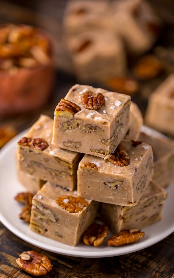 Butter Pecan Fudge made with just 6 simple ingredients! So darn good!