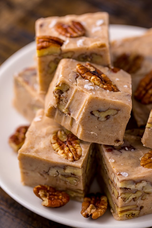 6-Ingredient Butter Pecan Fudge - Baker by Nature