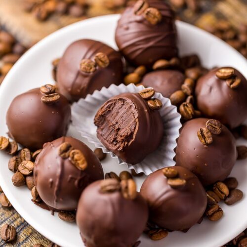 Rich, creamy, and caffeinated, these 5-Ingredient Espresso Chocolate Truffles are a coffee lovers dream come true! Bonus: they're so easy!