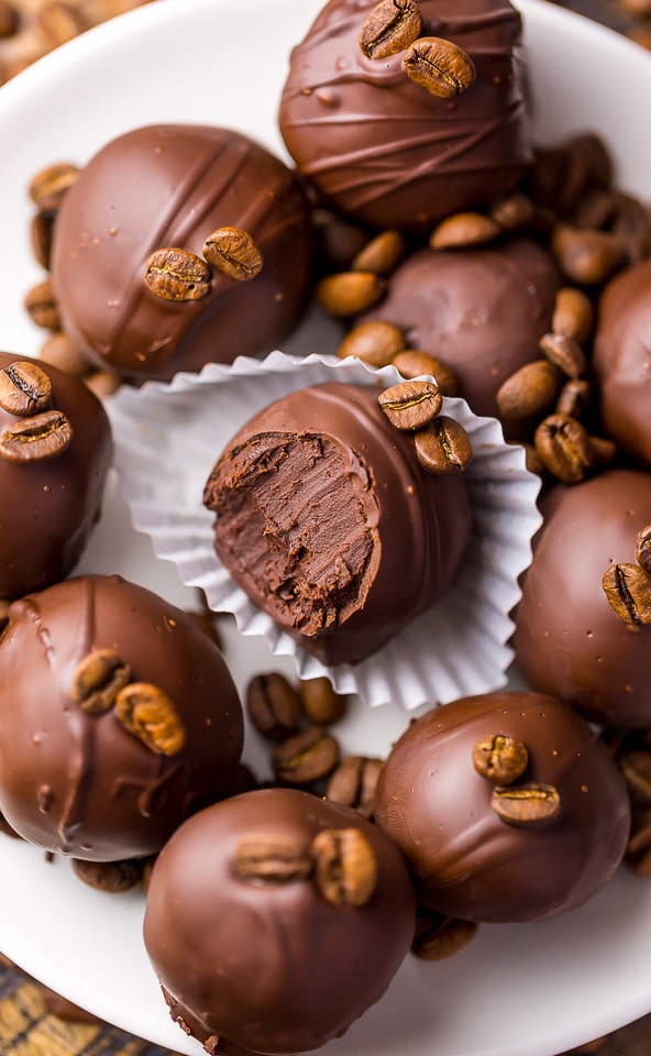 Rich, creamy, and caffeinated, these 5-Ingredient Espresso Chocolate Truffles are a coffee lovers dream come true! Bonus: they're so easy!