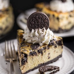 This ULTRA thick rich and creamy New York-Style Oreo Cheesecake is so satisfying and surprisingly simple to bake!