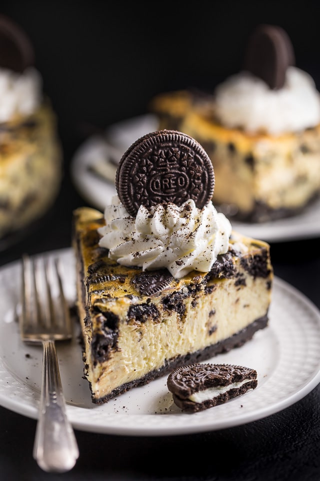 This ULTRA thick rich and creamy New York-Style Oreo Cheesecake is so satisfying and surprisingly simple to bake!