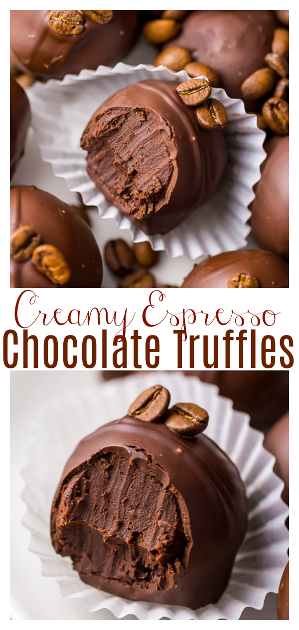 Rich, creamy, and caffeinated, these 5-Ingredient Espresso Chocolate Truffles are a coffee lovers dream come true! They make a great gift for chocolate lovers!