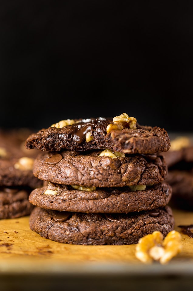 Triple Chocolate M&M Cookies